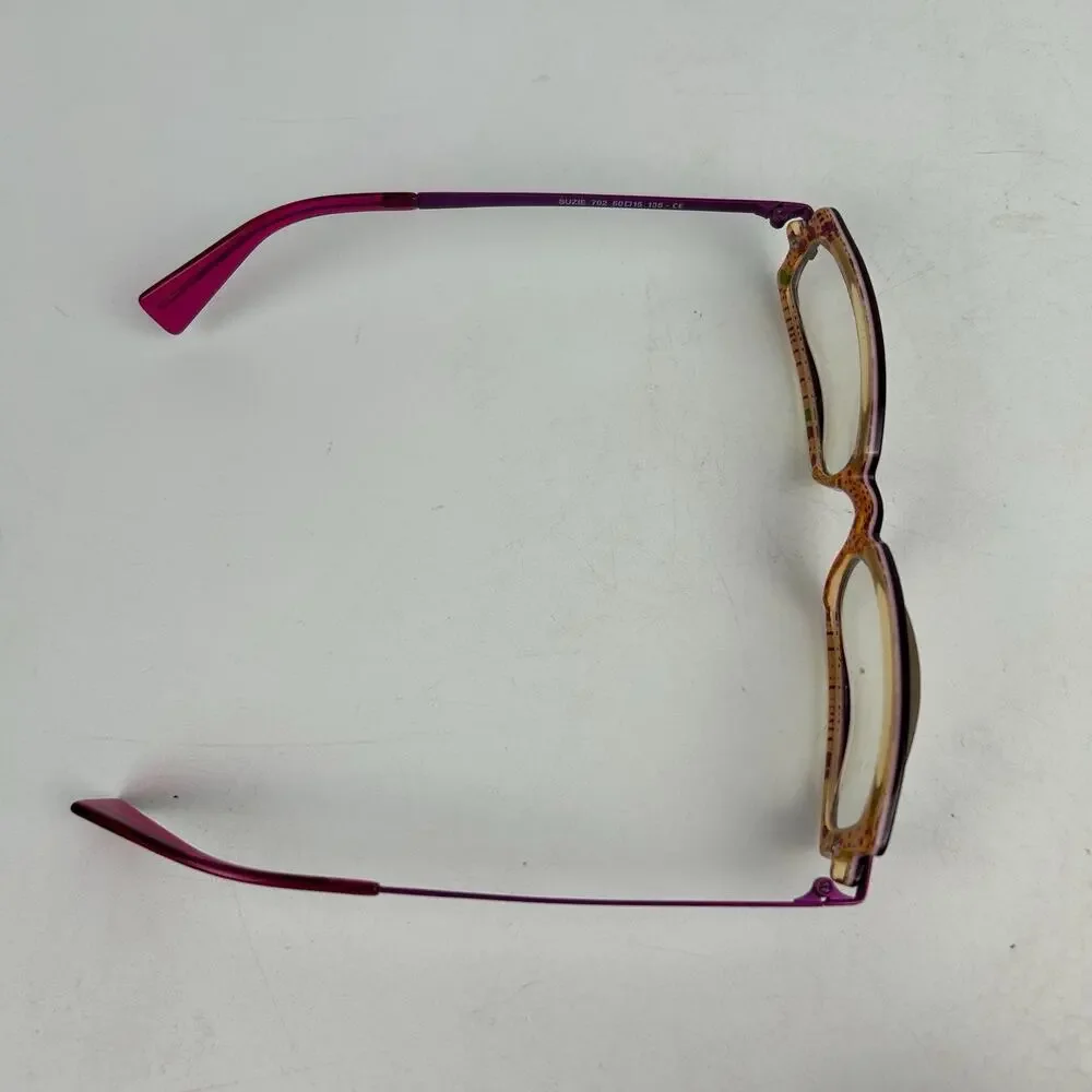 Lafont Issy & LA Suzie 702 Pink Purple Eyeglasses Frames 50-15-135 France Women‎